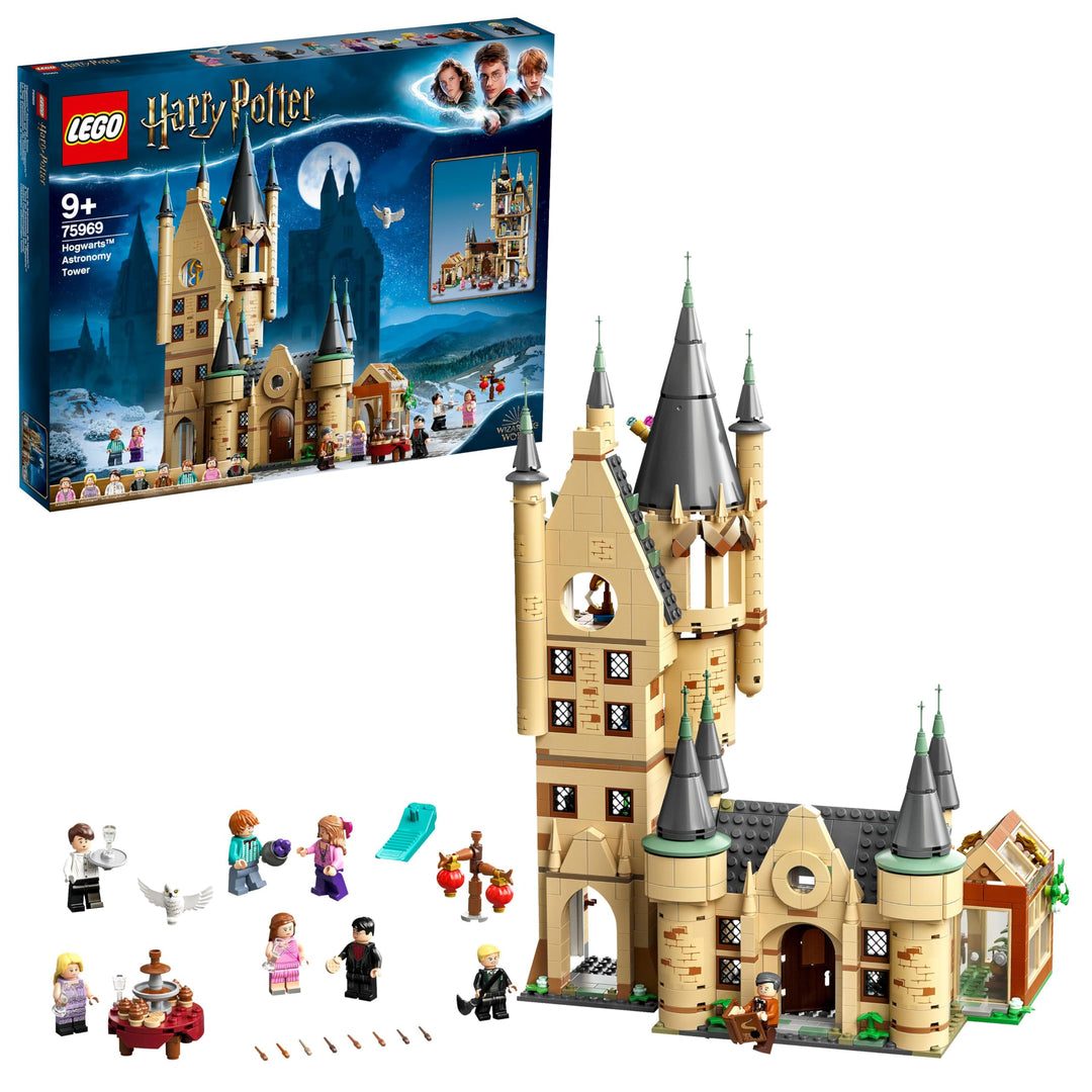 LEGO Harry Potter Astronomieturm auf Schloss Hogwarts, Modell-Spielzeug mit Figuren wie Hermine, Ron