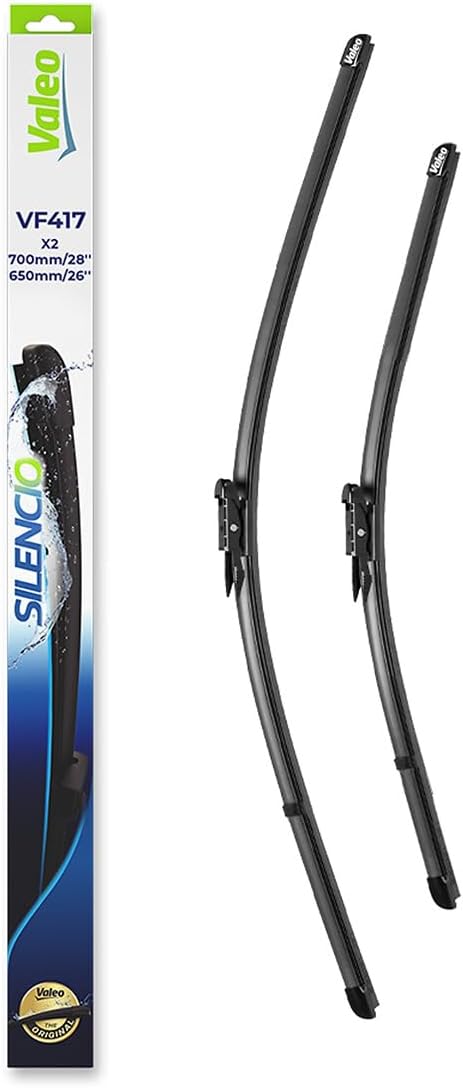 Valeo Silencio VF417 Wischerblatt 574355 Vorderansicht: 700mm / 650mm Menge Set 2 Einheiten (für lin