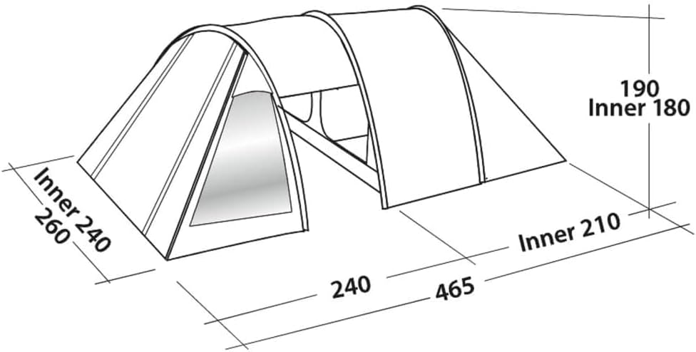 Easy Camp Galaxy 400 Zelt blau 2022 Camping-Zelt