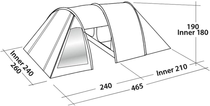 Easy Camp Galaxy 400 Zelt blau 2022 Camping-Zelt
