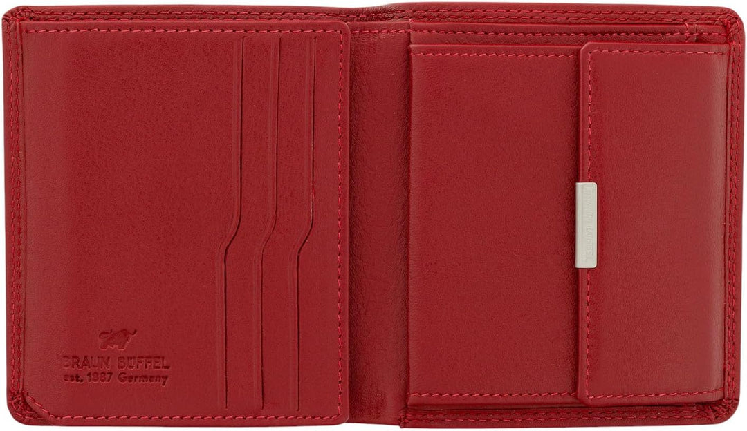 BRAUN BÜFFEL Damen Geldbörse aus echtem Leder Golf 2.0 - Hochformat - Portemonnaie für Frauen - 6 Ka