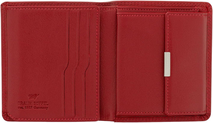BRAUN BÜFFEL Damen Geldbörse aus echtem Leder Golf 2.0 - Hochformat - Portemonnaie für Frauen - 6 Ka