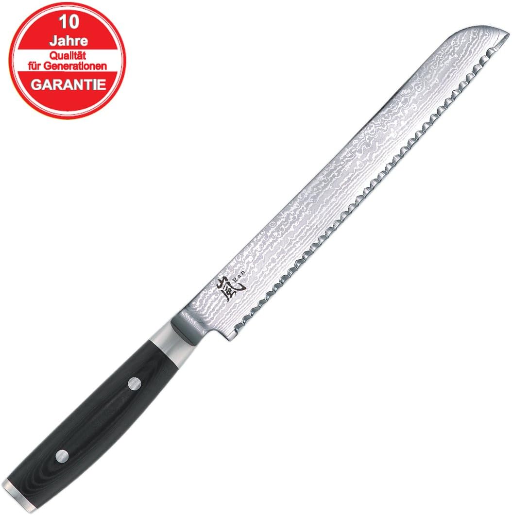 Yaxell RAN Damast Messer Brotmesser 23cm