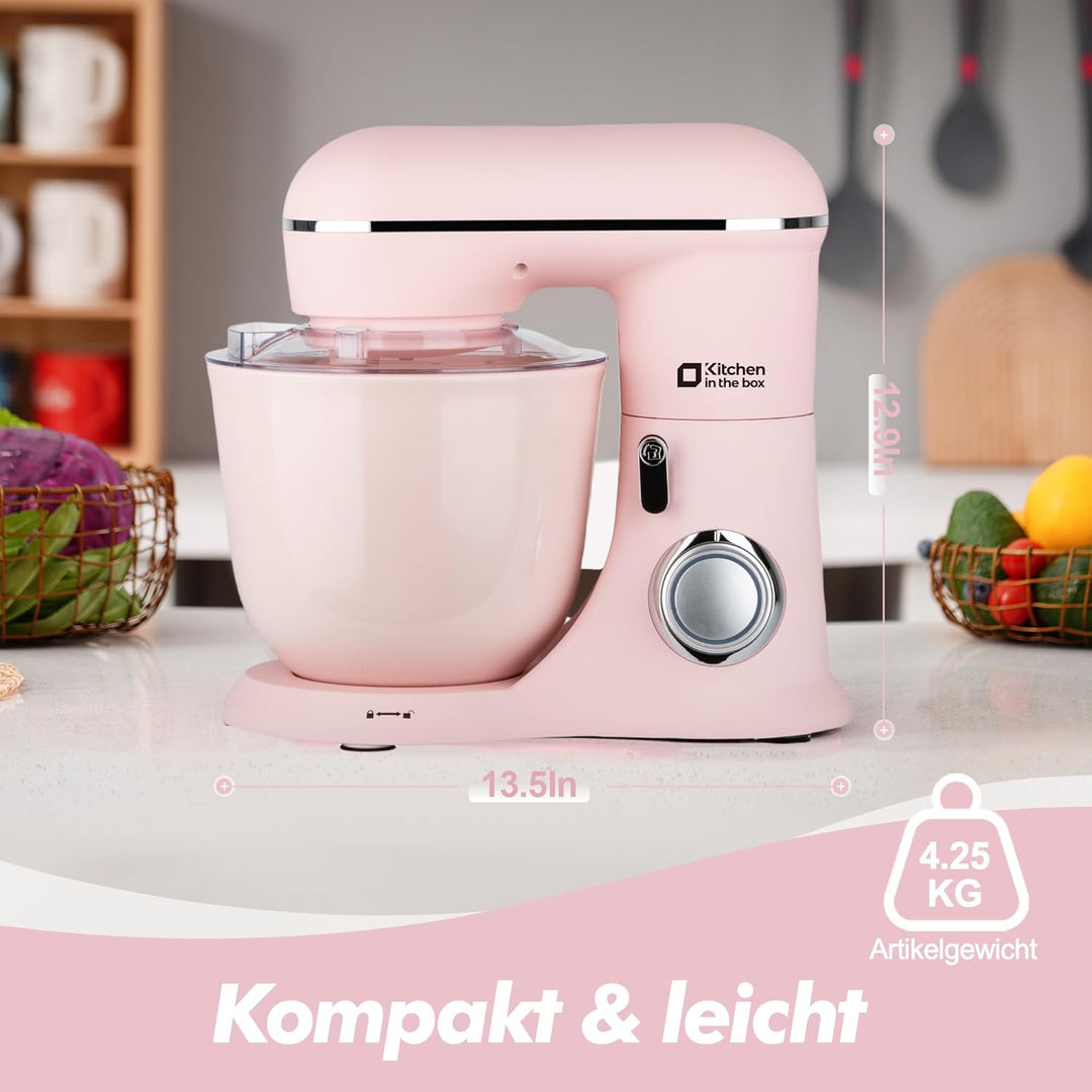 Kitchen in the Box Küchenmaschine, 4,5 L & 5 L Knetmaschine, 10+P Geschwindigkeits Teigmaschine mit