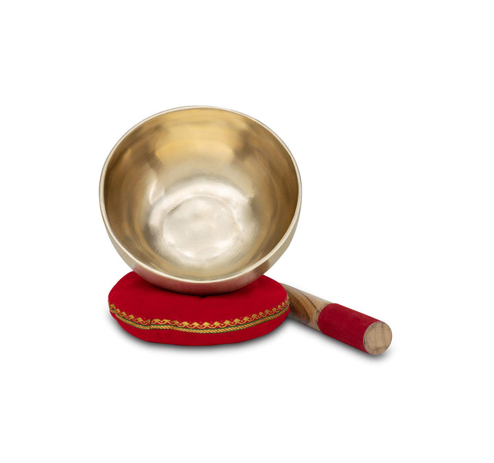 XDrum Therapeutische Klangschale Ton A Komplett Set - auf Ton A gestimmt - für Stirn-Chakra (Ajna) -