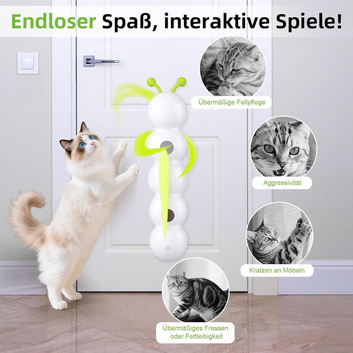 Interaktives Wurm Katzenspielzeug, Interaktives Wurm Katzenspielzeug für Katzen, Smart Motion Intera