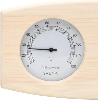 vidaXL 2-in-1 Sauna-Hygrothermograph und Sanduhr Set Massivholz