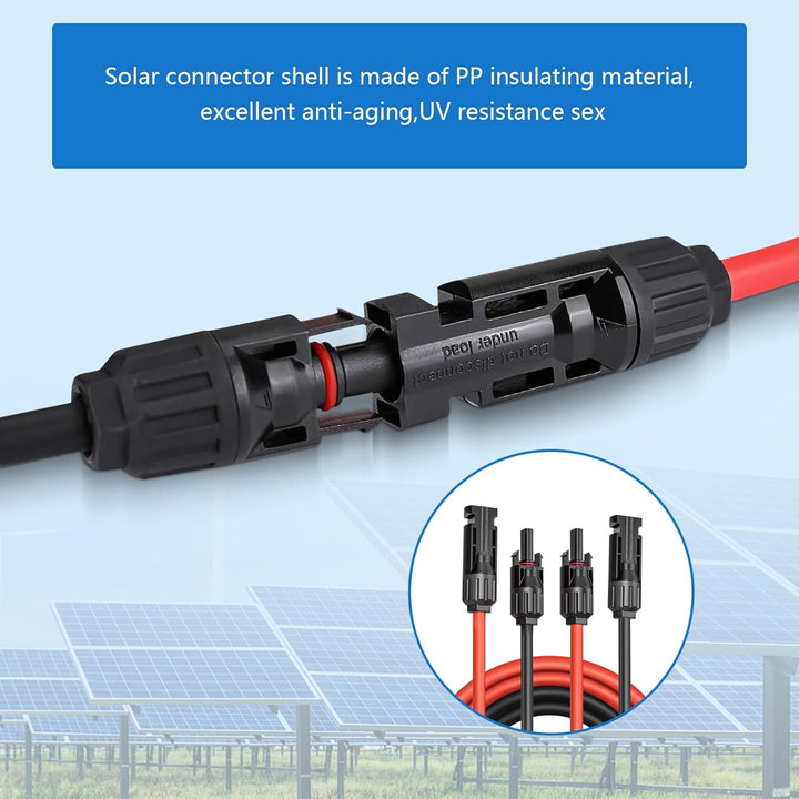 Verlängerung 6MM²5M, Solarkabel 6mm2 Solarstecker Solarkable Verlängerungskabel,pv Kabel 6mm2,IP67 P