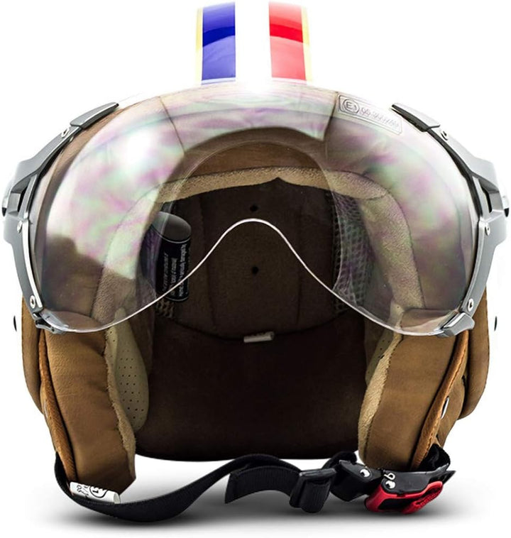 Soxon® SP-325 „Paris“ · Jet-Helm · Motorrad-Helm Roller-Helm Scooter-Helm Moped Mofa-Helm Chopper Re