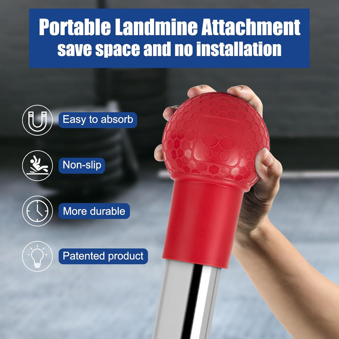 HXD-ERGO Landmine Aufsatz für Langhantel, Langhantel Zubehör Landmine Base Griffe für 2" Olympiastan
