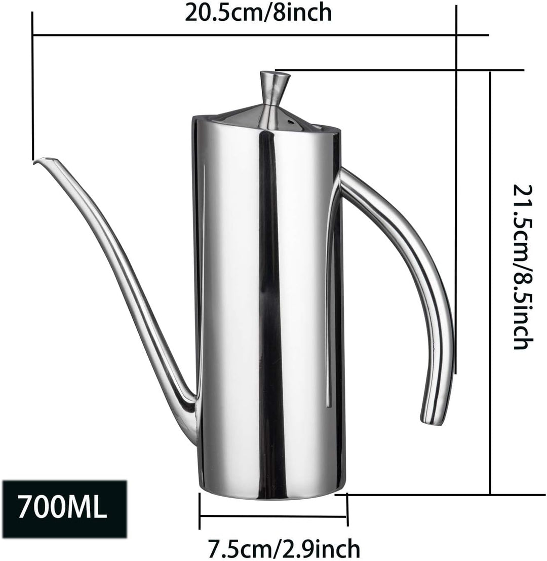 IMEEA Oliven Essig& Ölspender SUS304 Edelstahl Ölkännchen Ölbehälter Ölflasche Ölaufbewahrung Zutate