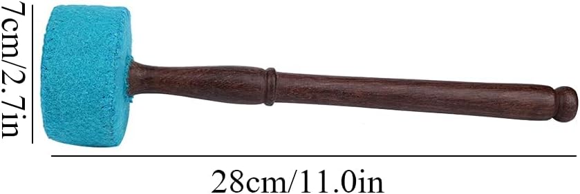 Tibetische Klangschale Stürmer Mallet Hand Made Hartholz Filz Mallet Stick Buddhismus Anlage(Hellbla