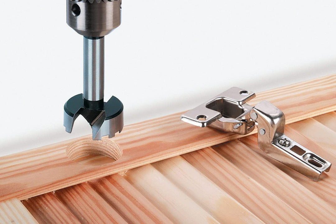 wolfcraft Forstnerbohrer-Set, Ø 15-35 mm, 5-tlg. I 1002000 I Für Bohrungen in Holz mit und ohne Tief