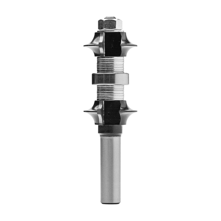 ENT 14840 Doppelseitiger Abrundfräser HW, Schaft (S) 12 mm, Durchmesser (D) 34,9 mm, R1 6,35 mm, R2