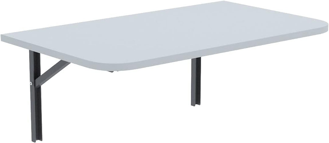 AKKE Wandklapptisch mit Abgerundeten Ecken Klapptisch Esstisch Wandtisch Küchentisch Schreibtisch Ki
