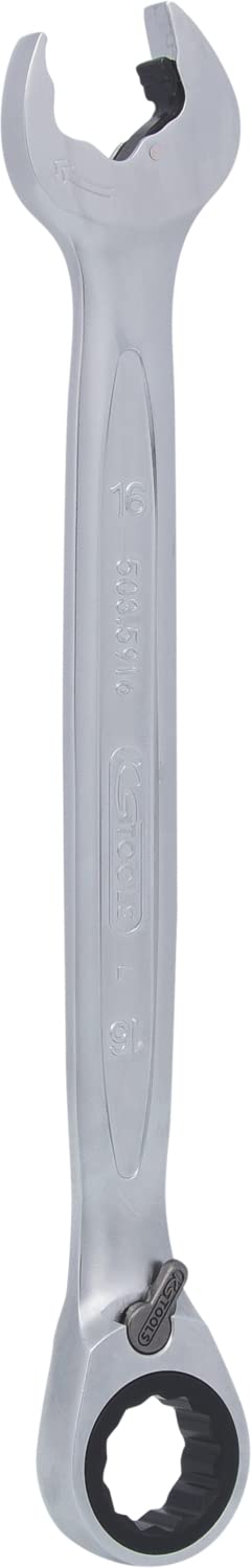 KS Tools 503.5916 DUO GEARplus Ringmaulschlüssel,Maul-Ratschenfunktion 16mm, umschaltbar, 16mm
