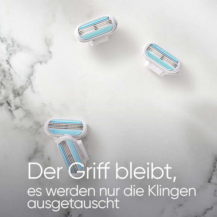 Gillette Venus Smooth Damenrasierer Ersatzklingen, Set von12, mit 3 sich der Körperkontur anpassende