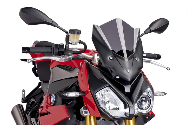 Puig 7040F Racingscheibe für BMW S1000 R 2014, Dunkel getönt, Medium Stark Getönt, Stark Getönt