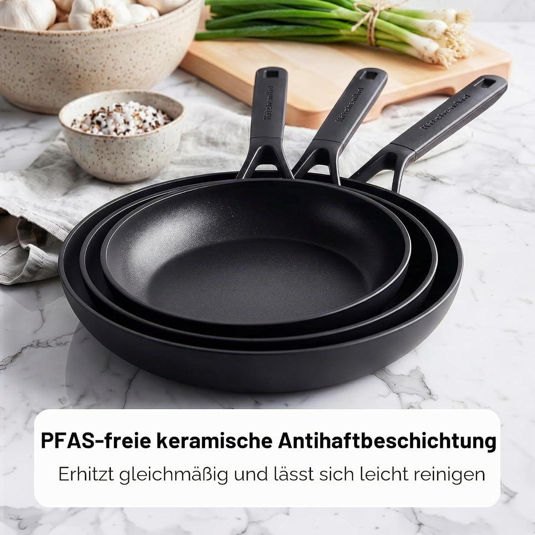KitchenAid Classic Forged Bratpfanne (28cm), hart anodisiert, PFAS-freie gesunde keramische Antihaft