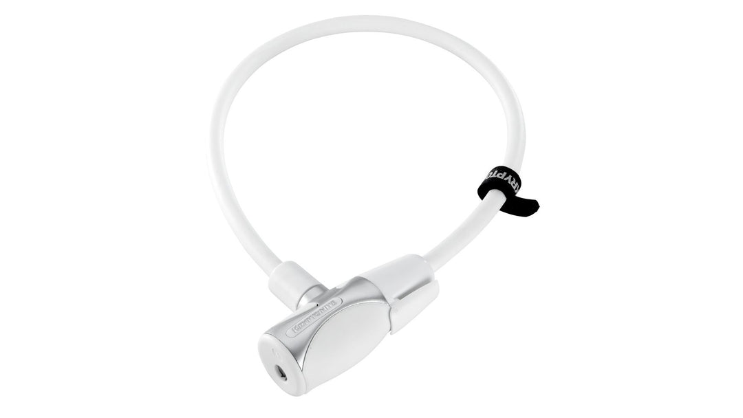 Kryptonite Spiralkabel KryptoFlex 1265 Schlüssel Kabel Weiss 12 x 65cm, Weiss 12 x 65cm