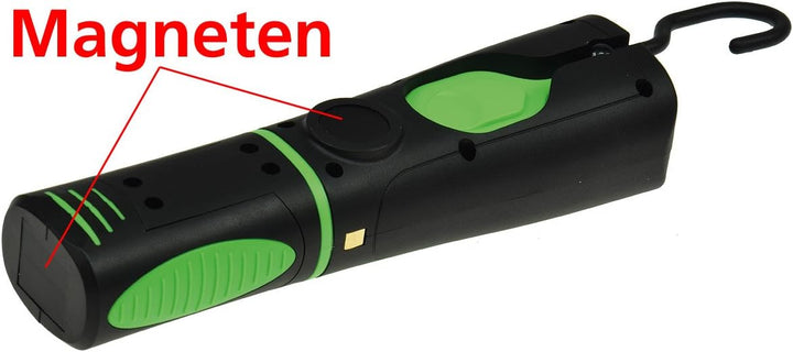 ChiliTec LED Stableuchte IP44 mit Akku & Ladestation Flexibel drehbar 2 Ladegeräte mit Ladeschale, M