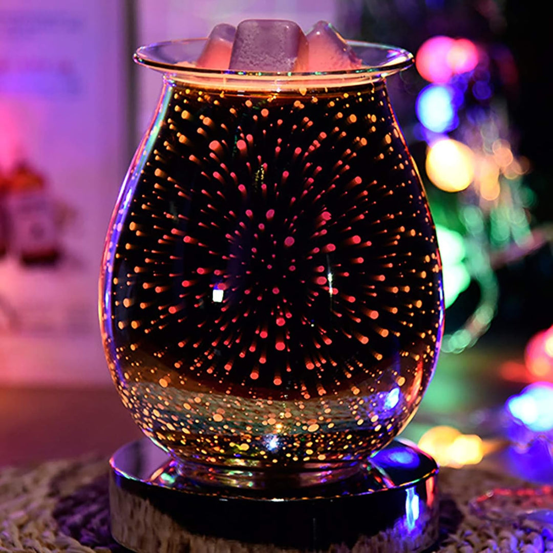 Wowlela Duftlampe Wachs 3D Scentsy Duftlampe Energie Sparen Duftlampe Elektrisch Duftlampe Teelicht