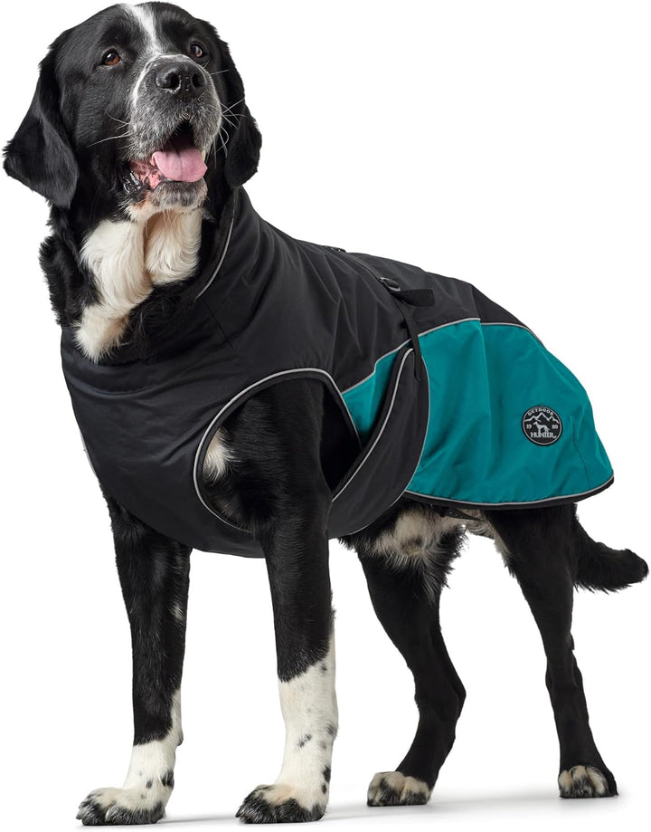 Hunter UPPSALA ALLROUNDER Hundemantel, 2-in1, herausknöpfbares Fleece-Futter, wasserabweisend, 35, a