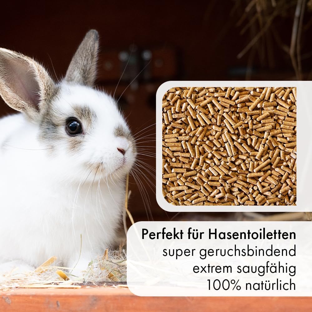 Kleintierpellets Naturholz-Pellets als Einstreu - 10 oder 20 Liter- Kleintierstreu für Hamster, Kani