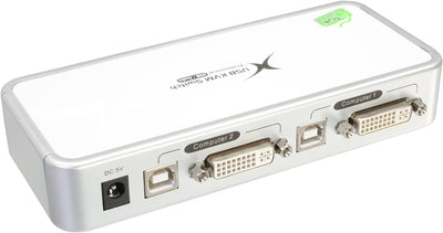 InLine 61602C KVM Switch, DVI, 2-fach, USB, mit Audio