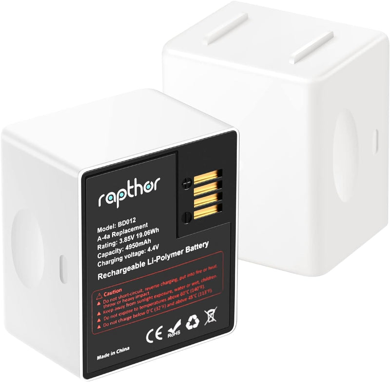 Rapthor Upgraded Ersatzbatterien Kompatibel mit Arlo Pro 4/Pro 3/Ultra/Ultra 2 drahtlosen Sicherheit