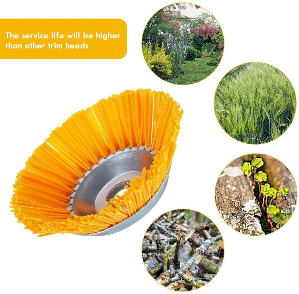 Nylon unkrautbürste für freischneider, 2 Stücke Kegelbürste 200 mm & 152 mm x 25,4 mm, Schonende Wil