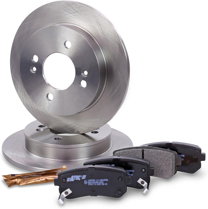 Bremsenset Hinterachse inkl. Bremsscheiben Ø 234 mm Voll + Bremsbeläge Hinten, Passend für HYUNDAI i