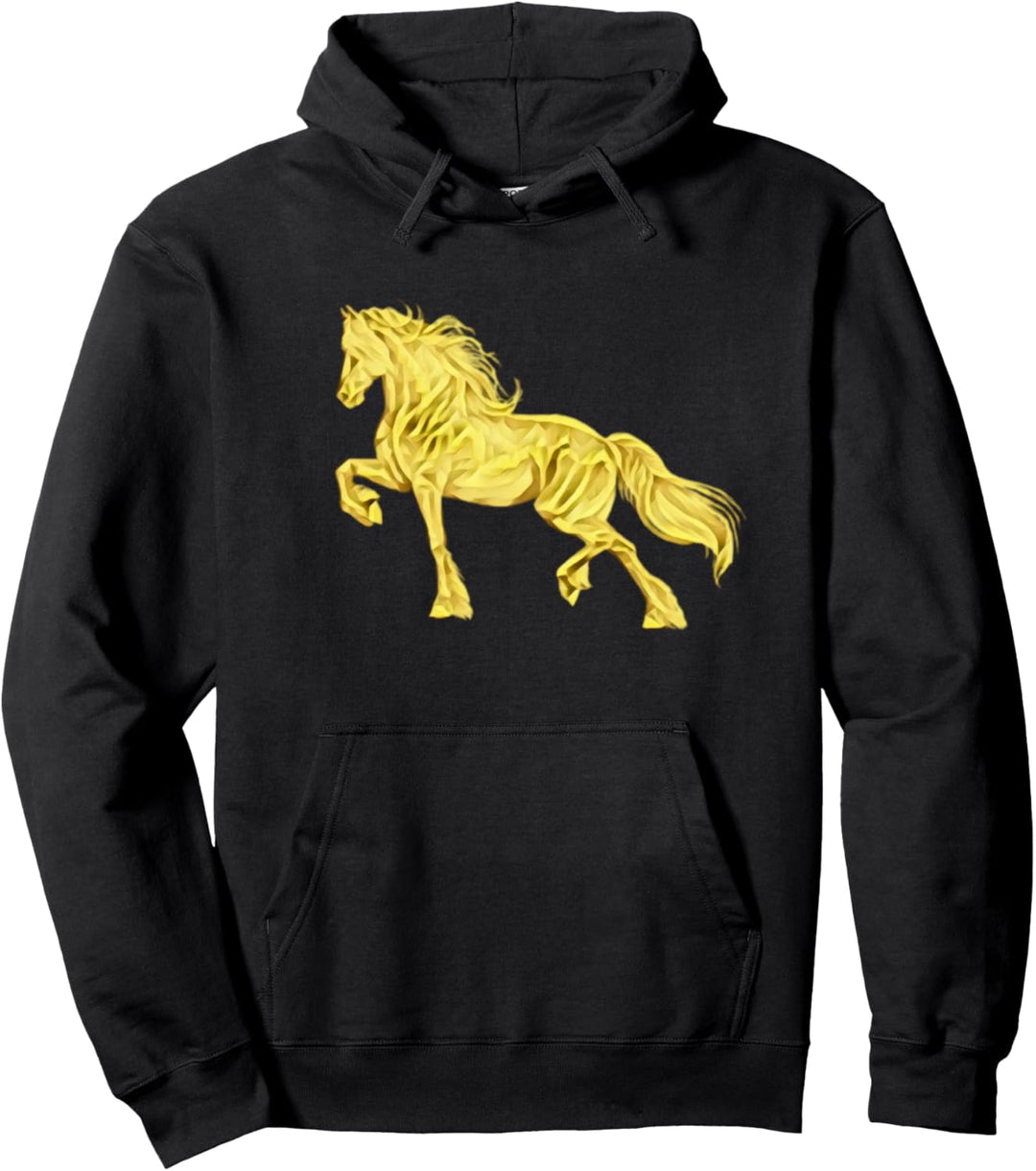 Hengst Mähne Motiv Pferd reiten Reitsport Tiermotiv Pferde Pullover Hoodie
