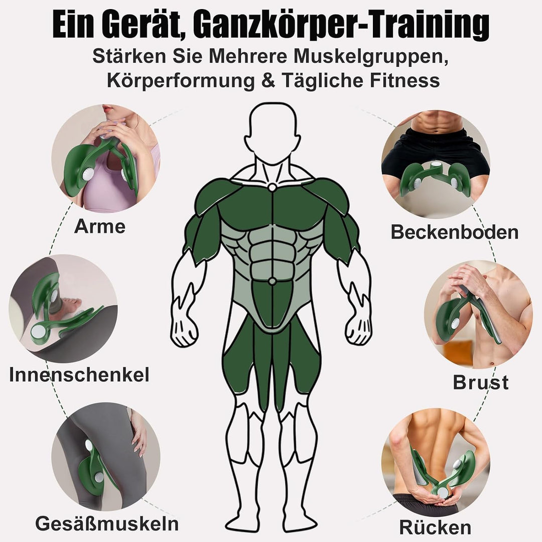 Oberschenkeltrainer 35lb Beckenboden Trainer Damen für Frau Beinpresse Po Trainer für Zuhause MäNner