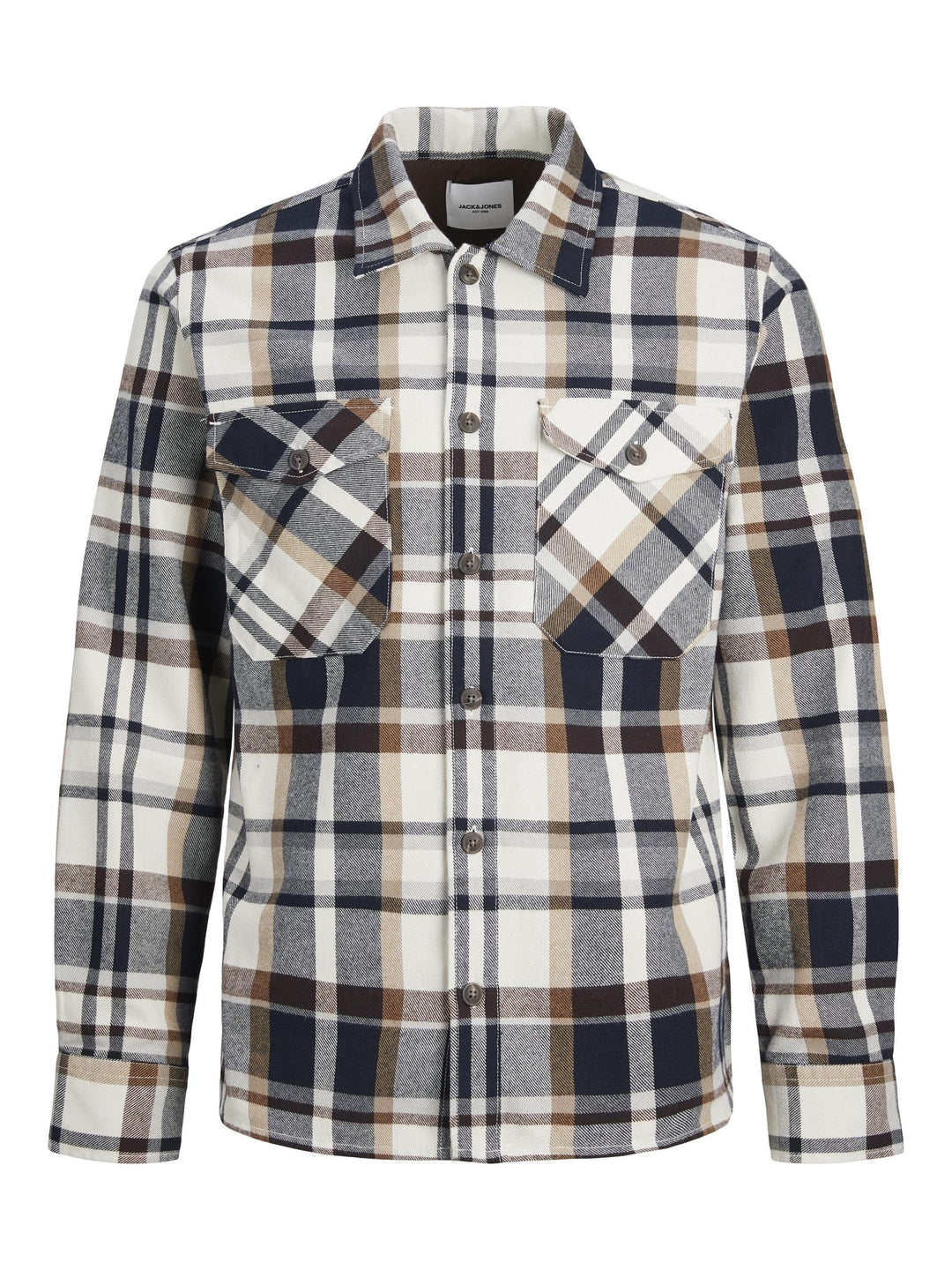 JACK & JONES Male Overshirt Slim Fit Overshirt M Cloud Dancer, M Cloud Dancer