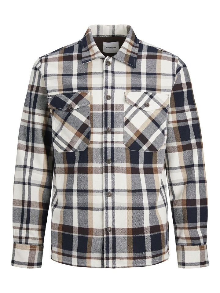 JACK & JONES Male Overshirt Slim Fit Overshirt M Cloud Dancer, M Cloud Dancer