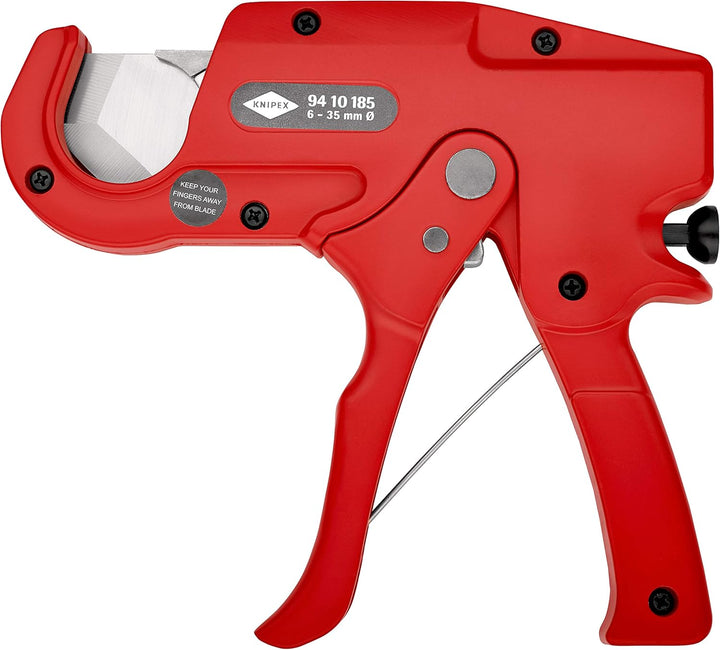 Knipex Rohrschneider für Kunststoffrohre (Elektroinstallation) 185 mm 94 10 185 & Abmantelungsmesser