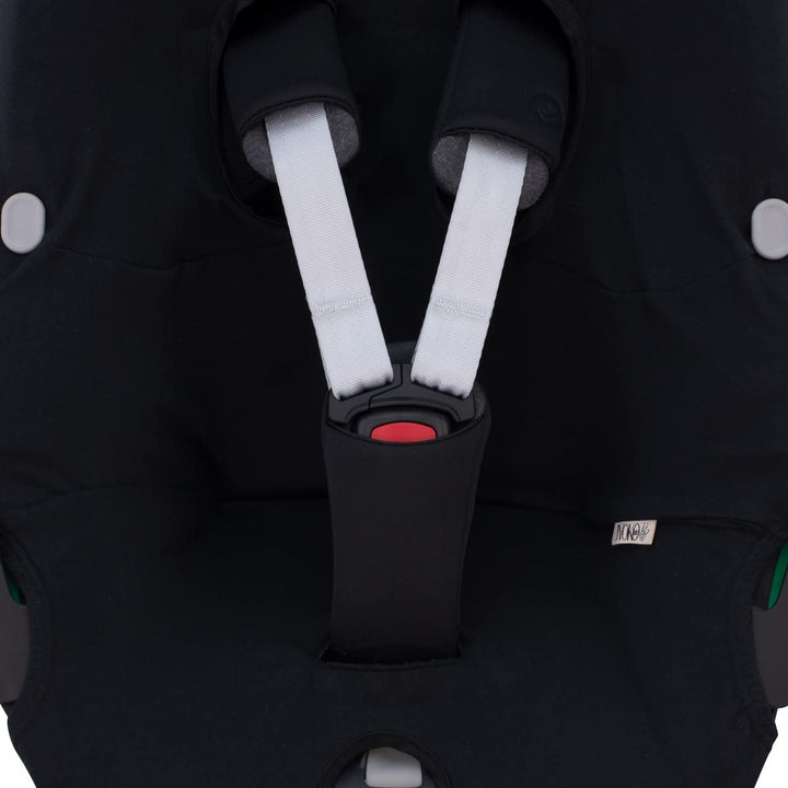 JYOKO Kids Bezug kompatibel mit Maxi Cosi Pebble 360 Y FamilyFix 360, aus Baumwolle (Black Series),