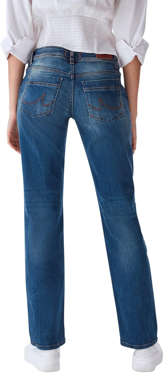 LTB Jeans Damen Valentine Straight Fit Jeanshose Hose Denim Tiefer Bund Blau 24 25 26 27 28 29 30 31