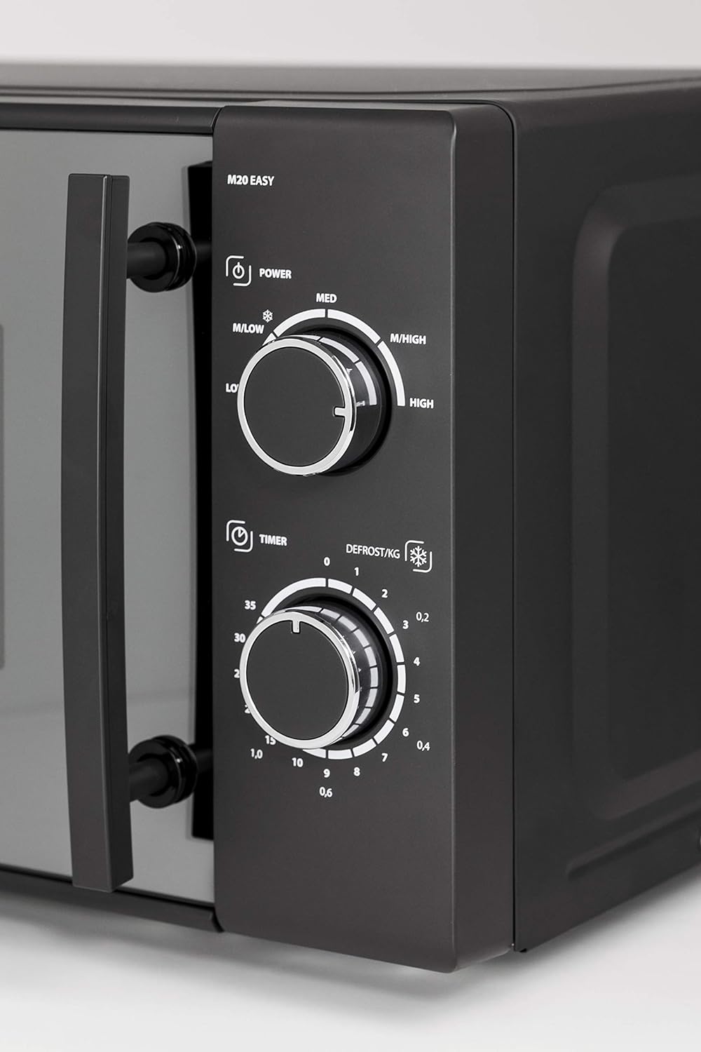 CASO | M20 EASY Mikrowelle | einfache Bedienung, 20 L Garraum, 700 Watt Leistung, Drehteller Ø 25,5c
