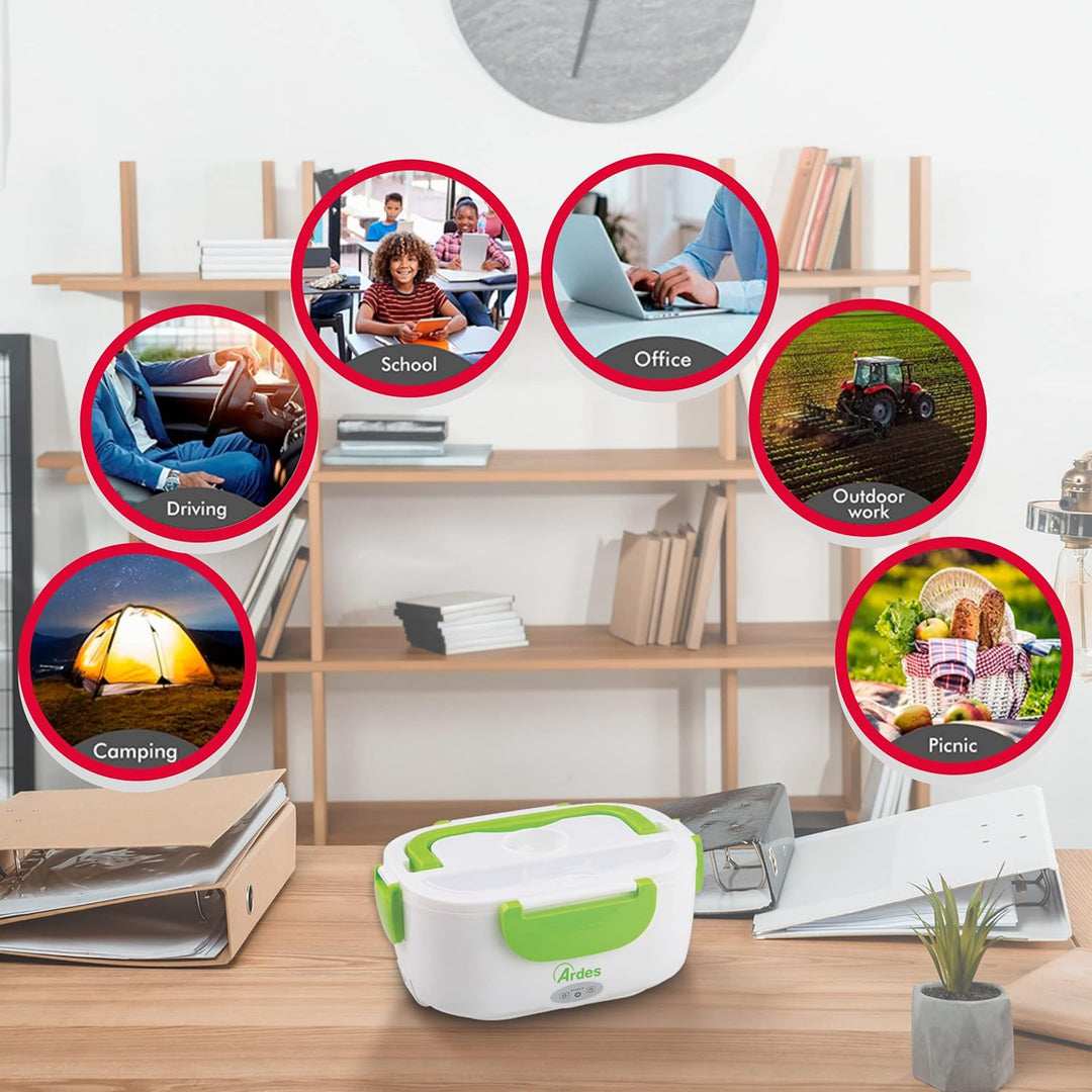 ARDES - AR1K01G Tragbarer elektrischer Speisenwärmer, Warmhaltebehälter für Lebensmittel - Lunch Box