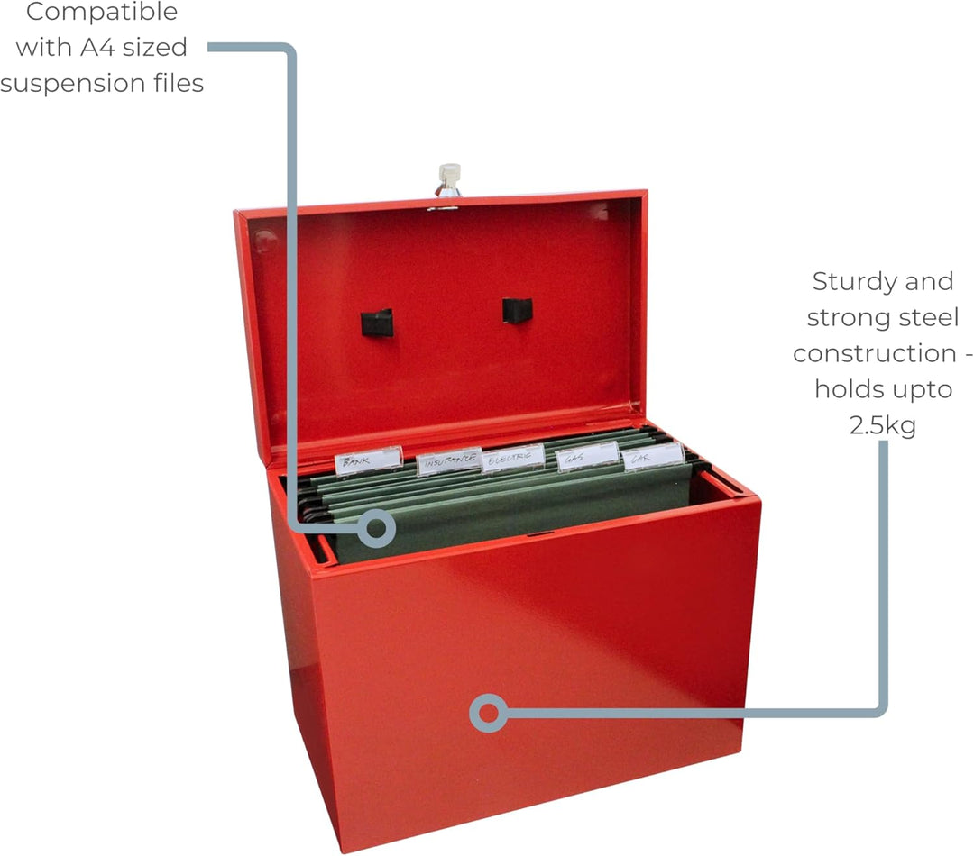 Ablagebox / Hängemappenbox (aus Metall, A4) rot Rosa Einzelbett, Rosa Einzelbett
