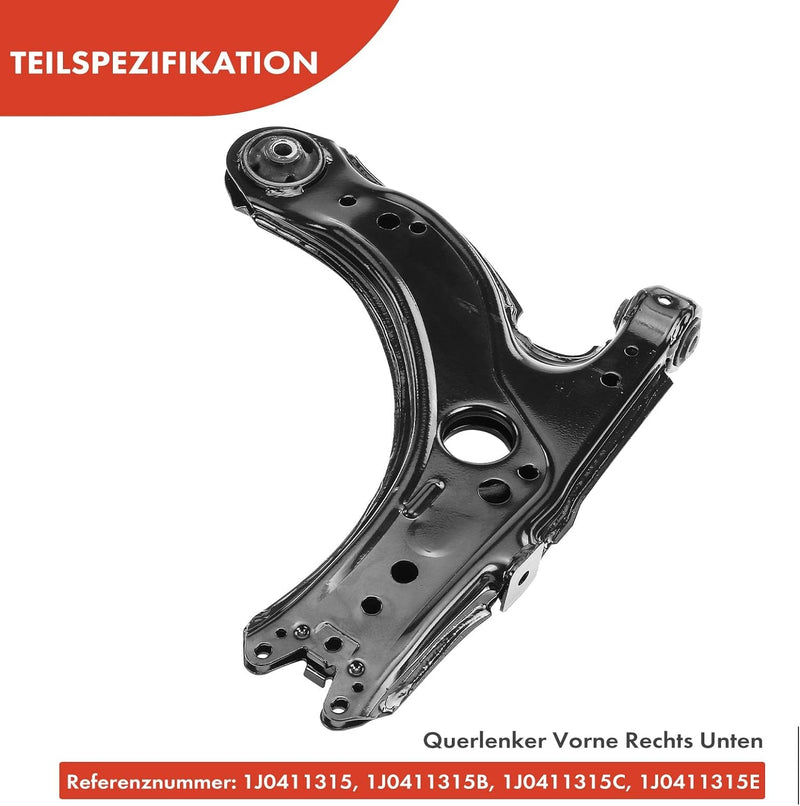 Frankberg 2x Querlenker 2x Koppelstangen Vorne Kompatibel mit A3 8L1 1.6L-1.9L 1996-2003 B.o.r.a 1J2