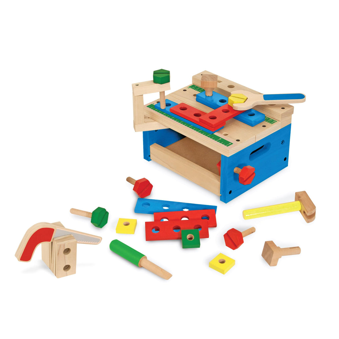 Melissa & Doug Hammer and Saw Tool Bench | Pretend Play | Play Set | 3+ | Gift for Boy or Girl Hamme