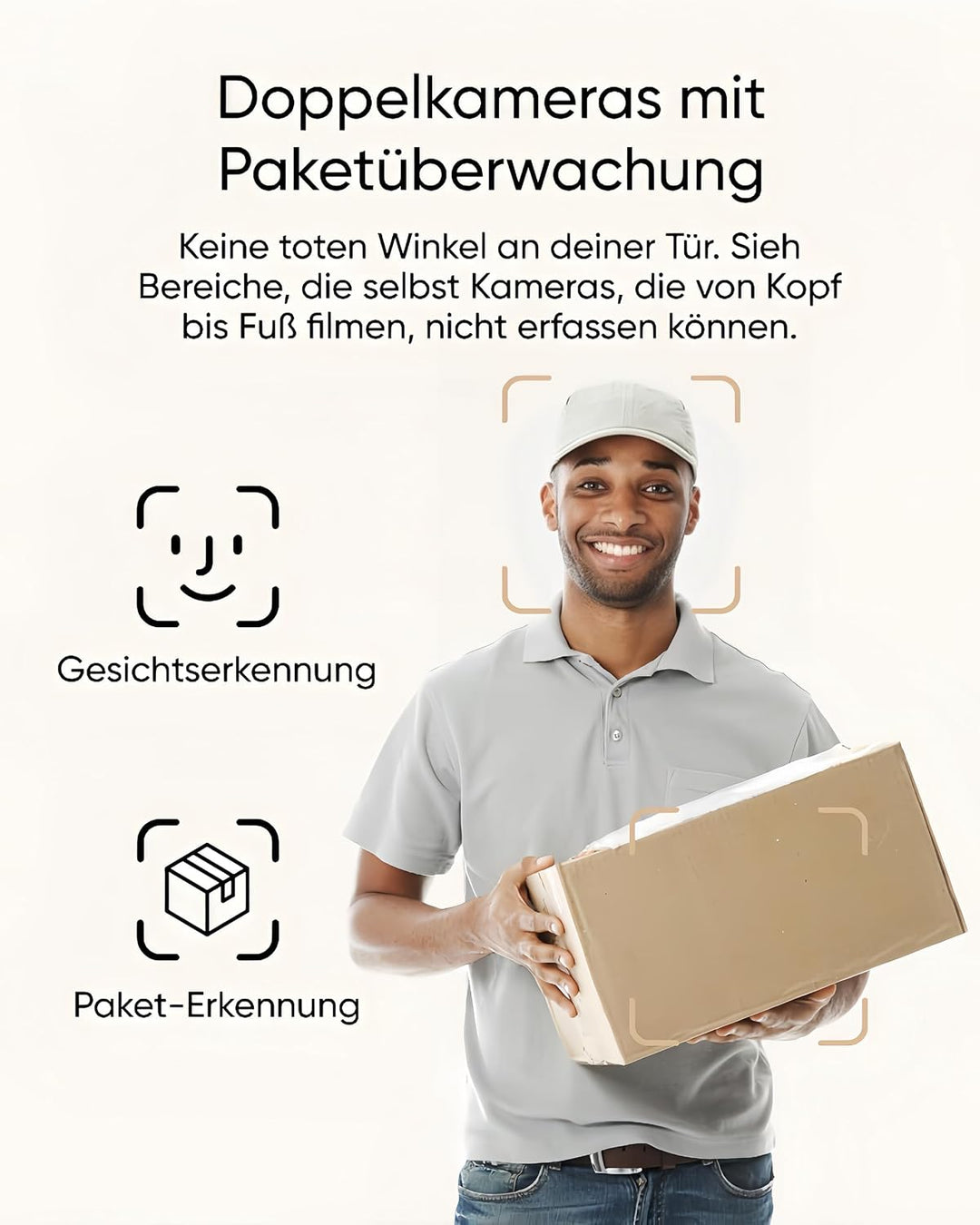 eufy Security Video Doorbell E340 &amp; Add-on Chime, Dual Doorbell with Camera with Package Detection,