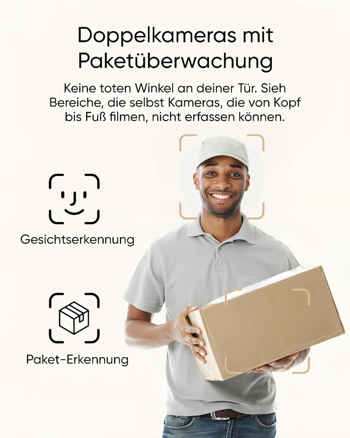 eufy Security Video Doorbell E340 &amp; Add-on Chime, Dual Doorbell with Camera with Package Detection,