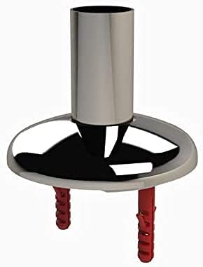 well2wellness® Edelstahl Poolleiter Flanschmontageset (Paar) in V4A Ø40mm / Modell 66 (664422)