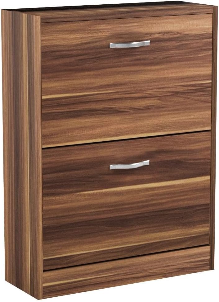Home Discount 2 Schublade Schrank Schuhschrank Schuhregal Organizer Pull Down Holz Flur Möbel Einhei