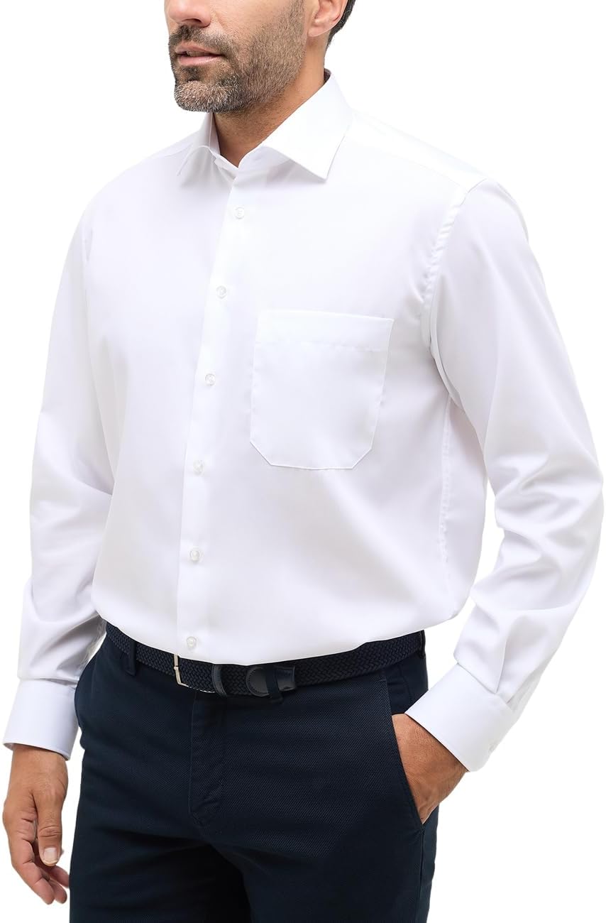 eterna Herren Original Shirt MODERN FIT 42 Kragen / 67 Ärmel Weiss, 42 Kragen / 67 Ärmel Weiss