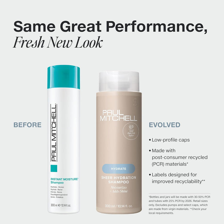 Paul Mitchell Instant Moisture Shampoo - feuchtigkeitsspendende Haarwäsche, Pflege-Shampoo ideal für